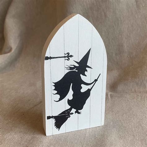 Door cover with a witch design